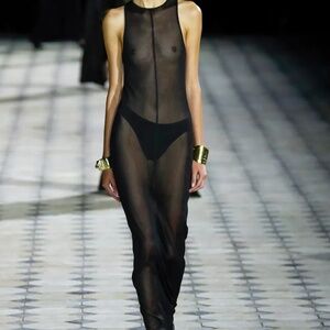 Saint Laurent Mesh Maxi Dress - XS - NWT